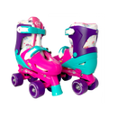 Patins Infantil Quad Unicórnio Tamanho Ajustável