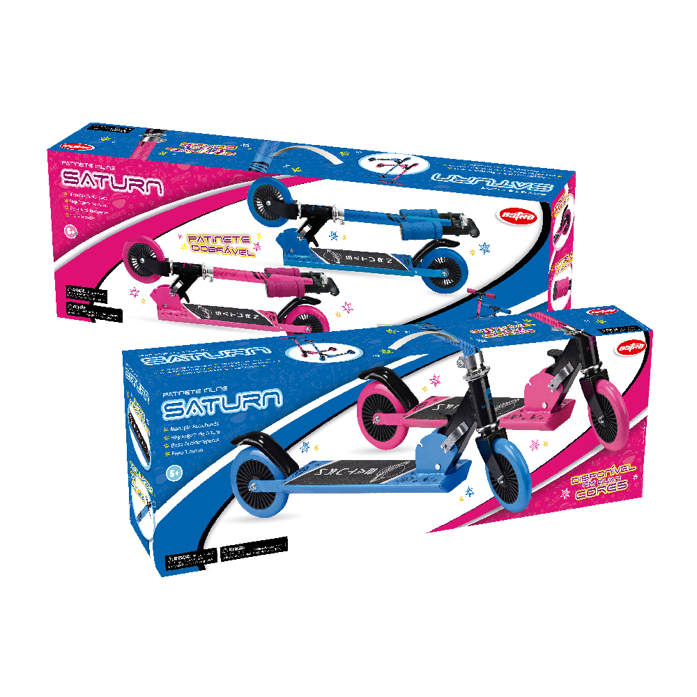 Patinete Infantil Inline Dobrável Saturn