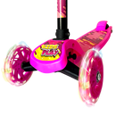 Patinete Infantil 3 Rodas Aventura Rosa LED nas Rodas