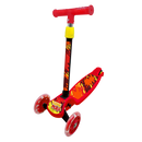 Patinete Infantil 3 Rodas Aventura Vermelho LED nas Rodas