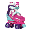 Patins Infantil Quad Unicórnio Tamanho Ajustável