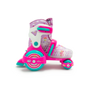 Patins Primeira Infância Roller Jr Unicórnio Tamanho Ajustável 30-33