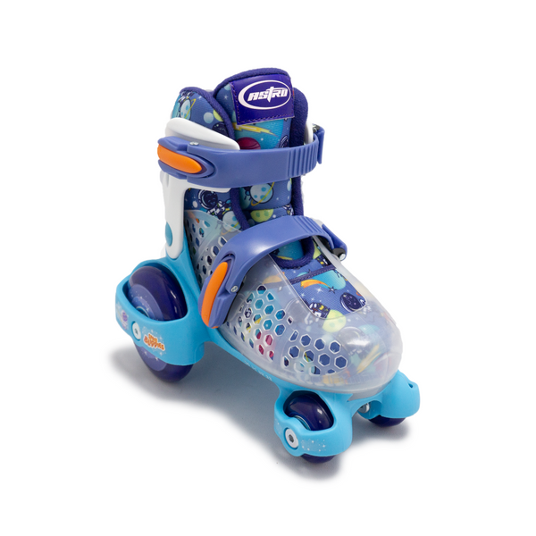 Patins Primeira Infância Roller Jr Space Friends Tamanho Ajustável 30-